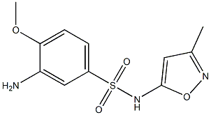 3-amino-4-methoxy-N-(3-methyl-1,2-oxazol-5-yl)benzene-1-sulfonamide Struktur