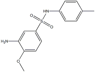 3-amino-4-methoxy-N-(4-methylphenyl)benzene-1-sulfonamide Struktur