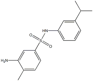 3-amino-4-methyl-N-[3-(propan-2-yl)phenyl]benzene-1-sulfonamide Struktur