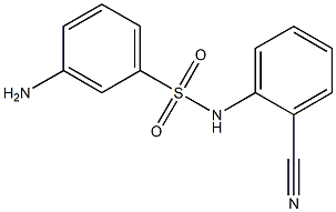 3-amino-N-(2-cyanophenyl)benzenesulfonamide Struktur