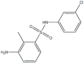 3-amino-N-(3-chlorophenyl)-2-methylbenzene-1-sulfonamide Struktur