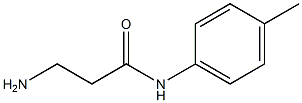 3-amino-N-(4-methylphenyl)propanamide Struktur