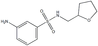 3-amino-N-(tetrahydrofuran-2-ylmethyl)benzenesulfonamide Struktur