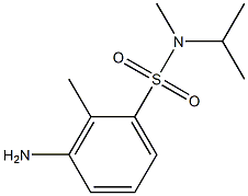 3-amino-N,2-dimethyl-N-(propan-2-yl)benzene-1-sulfonamide Struktur