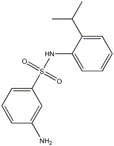 3-amino-N-[2-(propan-2-yl)phenyl]benzene-1-sulfonamide Struktur