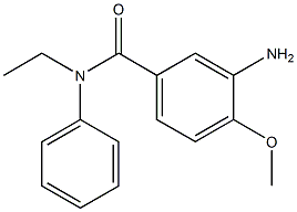 3-amino-N-ethyl-4-methoxy-N-phenylbenzamide Struktur