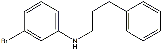 3-bromo-N-(3-phenylpropyl)aniline Struktur