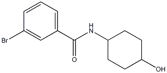 3-bromo-N-(4-hydroxycyclohexyl)benzamide Struktur