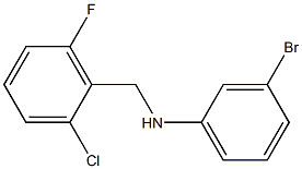 3-bromo-N-[(2-chloro-6-fluorophenyl)methyl]aniline Struktur