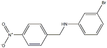 3-bromo-N-[(4-nitrophenyl)methyl]aniline Struktur