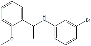 3-bromo-N-[1-(2-methoxyphenyl)ethyl]aniline Struktur