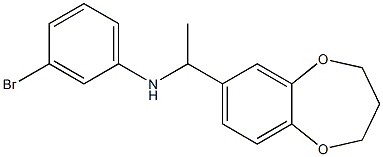 3-bromo-N-[1-(3,4-dihydro-2H-1,5-benzodioxepin-7-yl)ethyl]aniline Struktur