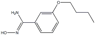 3-butoxy-N'-hydroxybenzenecarboximidamide Struktur