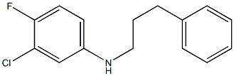 3-chloro-4-fluoro-N-(3-phenylpropyl)aniline Struktur