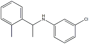 3-chloro-N-[1-(2-methylphenyl)ethyl]aniline Struktur