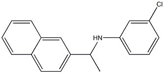 3-chloro-N-[1-(naphthalen-2-yl)ethyl]aniline Struktur