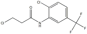 3-chloro-N-[2-chloro-5-(trifluoromethyl)phenyl]propanamide Struktur