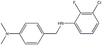 3-chloro-N-{[4-(dimethylamino)phenyl]methyl}-2-fluoroaniline Struktur