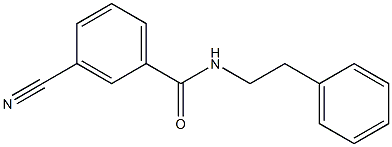 3-cyano-N-(2-phenylethyl)benzamide Struktur