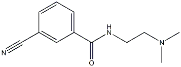 3-cyano-N-[2-(dimethylamino)ethyl]benzamide Struktur