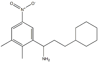 3-cyclohexyl-1-(2,3-dimethyl-5-nitrophenyl)propan-1-amine Struktur