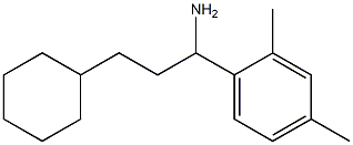 3-cyclohexyl-1-(2,4-dimethylphenyl)propan-1-amine Struktur