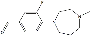 3-fluoro-4-(4-methyl-1,4-diazepan-1-yl)benzaldehyde Struktur