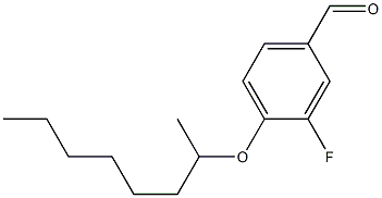 3-fluoro-4-(octan-2-yloxy)benzaldehyde Struktur