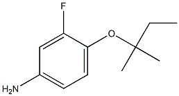 3-fluoro-4-[(2-methylbutan-2-yl)oxy]aniline Struktur