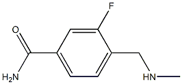 3-fluoro-4-[(methylamino)methyl]benzamide Struktur