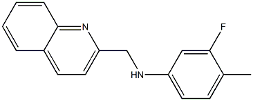 3-fluoro-4-methyl-N-(quinolin-2-ylmethyl)aniline Struktur