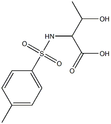 3-hydroxy-2-[(4-methylbenzene)sulfonamido]butanoic acid Struktur