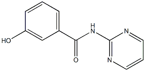 3-hydroxy-N-(pyrimidin-2-yl)benzamide Struktur