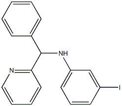 3-iodo-N-[phenyl(pyridin-2-yl)methyl]aniline Struktur