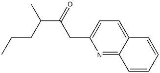 3-methyl-1-(quinolin-2-yl)hexan-2-one Struktur