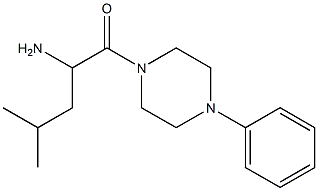 3-methyl-1-[(4-phenylpiperazin-1-yl)carbonyl]butylamine Struktur