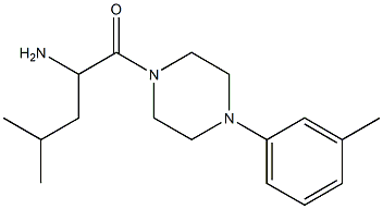 3-methyl-1-{[4-(3-methylphenyl)piperazin-1-yl]carbonyl}butylamine Struktur