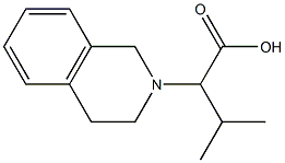 3-methyl-2-(1,2,3,4-tetrahydroisoquinolin-2-yl)butanoic acid Struktur