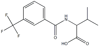 3-methyl-2-{[3-(trifluoromethyl)phenyl]formamido}butanoic acid Struktur