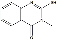 3-methyl-2-sulfanyl-3,4-dihydroquinazolin-4-one Struktur