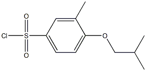 3-methyl-4-(2-methylpropoxy)benzene-1-sulfonyl chloride Struktur