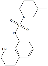 3-methyl-N-(1,2,3,4-tetrahydroquinolin-8-yl)piperidine-1-sulfonamide Struktur