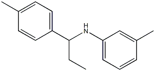 3-methyl-N-[1-(4-methylphenyl)propyl]aniline Struktur