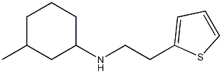 3-methyl-N-[2-(thiophen-2-yl)ethyl]cyclohexan-1-amine Struktur