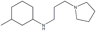 3-methyl-N-[3-(pyrrolidin-1-yl)propyl]cyclohexan-1-amine Struktur