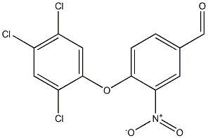 3-nitro-4-(2,4,5-trichlorophenoxy)benzaldehyde Struktur