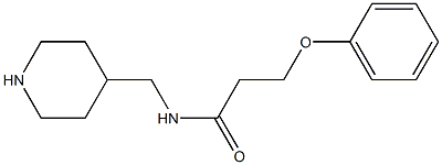 3-phenoxy-N-(piperidin-4-ylmethyl)propanamide Struktur