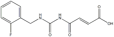 4-({[(2-fluorophenyl)methyl]carbamoyl}amino)-4-oxobut-2-enoic acid Struktur