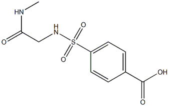 4-({[2-(methylamino)-2-oxoethyl]amino}sulfonyl)benzoic acid Struktur