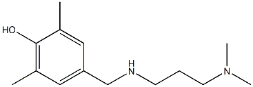 4-({[3-(dimethylamino)propyl]amino}methyl)-2,6-dimethylphenol Struktur